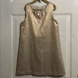 Holiday Brocade Gem Dress